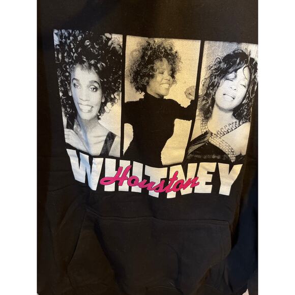 Whitney Houston Graphic Hoodie Black Medium NWOT - Picture 3 of 4